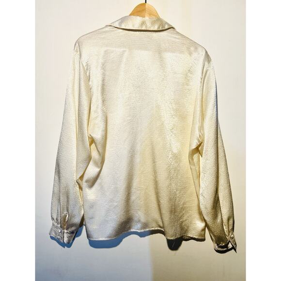 Notations Silky Top In Cream | Woman’s XL Top |‎ Cream Blouse | Woman’s Work Top - Picture 4 of 4